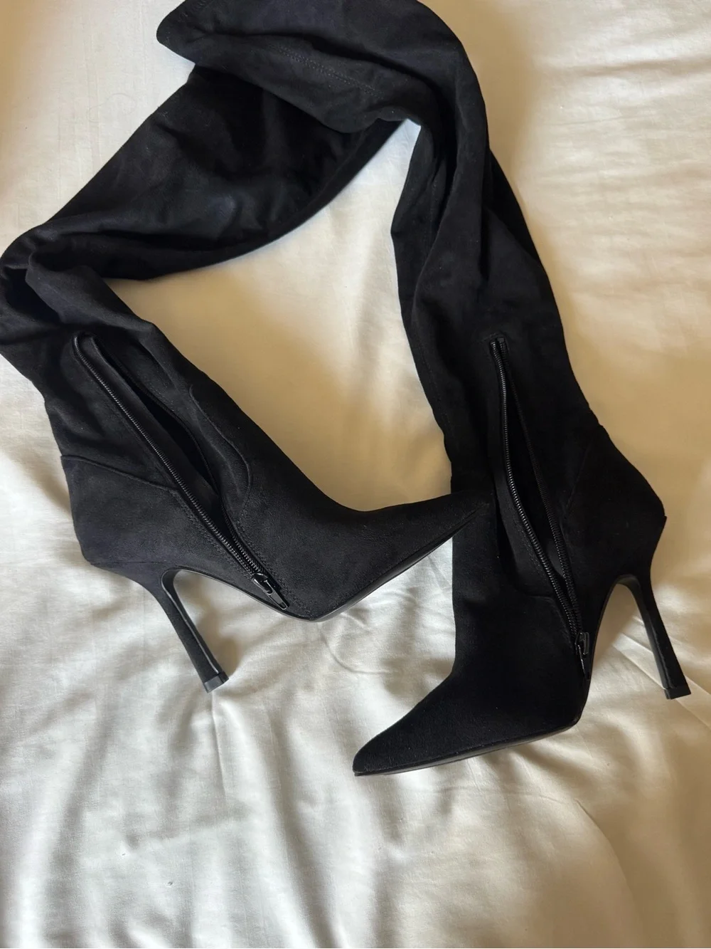 Steve Madden Black Over-the-Knee Stiletto Boot